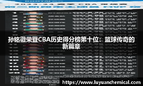孙铭徽荣登CBA历史得分榜第十位：篮球传奇的新篇章